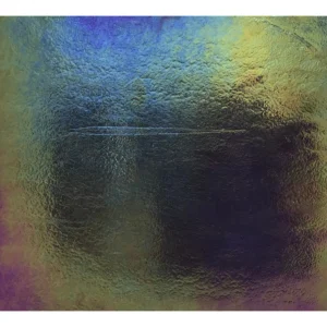 UROBOROS - BLACK HAND-ROLLED FLAT IRIDIZED FUSIBLE