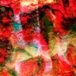 UROBOROS - CREAM, GOLD PINK & FOREST GREEN GRANITE