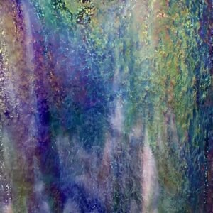 Uroboros - Blues,Sea Green,Gold-Pink & Purple Granite - Iridized