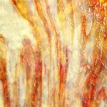 UROBOROS - GOLDEN AMBER AND YELLOW ON CREAM (OGT)