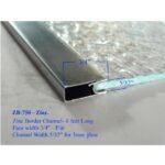 U CHANNEL ZINC CAME 3/4 FACE APPROX. 28 STRIPS /22LB BOX"