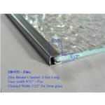 U CHANNEL ZINC - 9/32 FACE APPROX. 63 STRIPS / 22LB. BOX