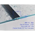 H FLAT CHANNEL ZINC CAME 3/8 FACE"