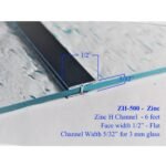 H FLAT ZINC CAME 1/2 FACE APPROX 32 STRIPS /22LB BOX"