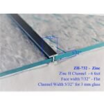 H FLAT ZINC CAME 7/32 FACE APPROX 67 STRIPS X 6'/22LB BOX"