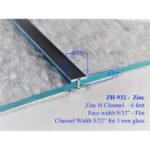 H FLAT ZINC CAME 9/32 FACE APPROX. 52 STRIPS /22LB BOX"