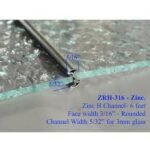 H ROUND ZINC CAME 3/16 FACE"