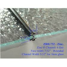 H ROUND ZINC CAME 7/32 FACE"