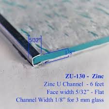 U CHANNEL ZINC CAME .150 FACE