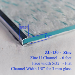 U CHANNEL ZINC CAME .150 FACE APPROX 174 STRIPS /22LB BOX