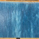 Designer Glass Sea Blue Textured