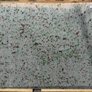 Designer Glass Purple and Green fractures on Clear