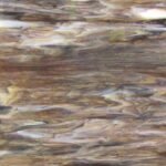 Designer Glass Dark Amber/White Opal