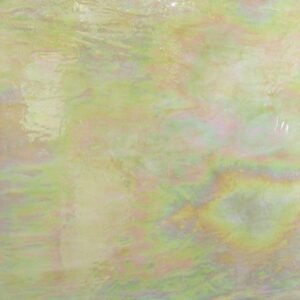 Designer Glass Amber/White Semi Opal Iridescent