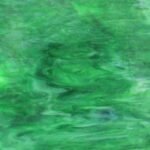 Designer Glass Dark Green/White Wispy