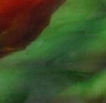 Designer Glass Green/Red Opal