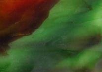 Designer Glass Green/Red Opal