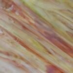 Designer Glass Green/Red Streaky Mottle