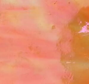 Designer Glass Orange/White Opal Iridescent