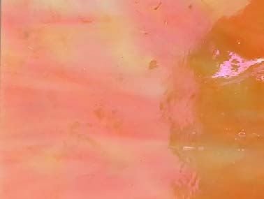 Designer Glass Orange/White Opal Iridescent