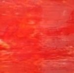 Designer Glass Red/White Wispy Opal