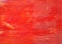 Designer Glass Red/White Wispy Opal